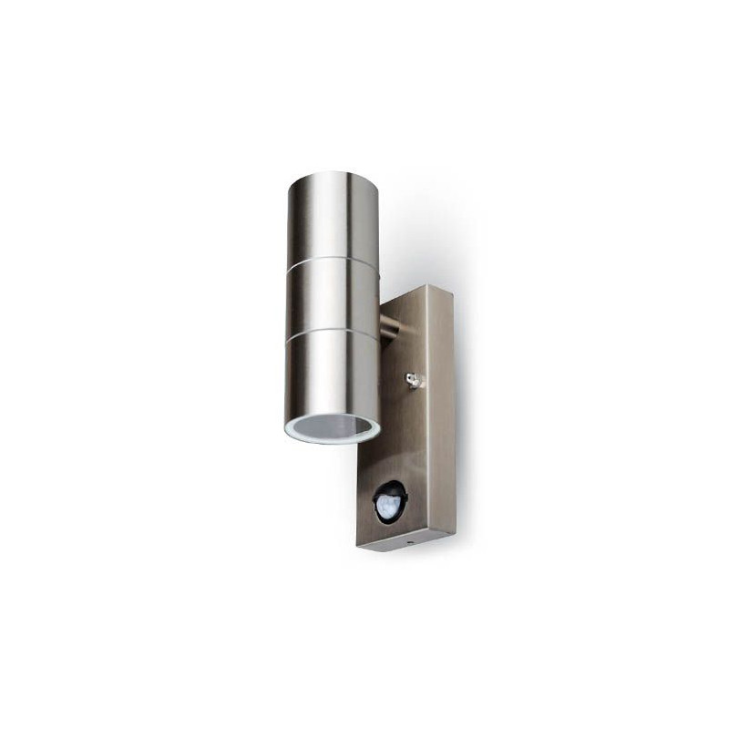 corp iluminat soclu 2xgu10 ip44 cu senzor miscare inox corp iluminat soclu 2xgu10 ip44 cu senzor miscare inox