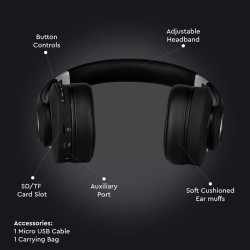 casca wireless bluetooth/msd - negru