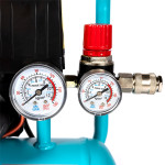 compresor detoolz 24l fara ulei, 1500 w, debit 154l/min, 8 bar, 2 prize de aer