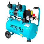 compresor detoolz 24l fara ulei, 1500 w, debit 154l/min, 8 bar, 2 prize de aer