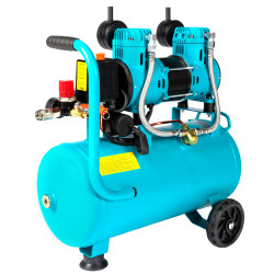 compresor detoolz 24l fara ulei, 1500 w, debit 154l/min, 8 bar, 2 prize de aer