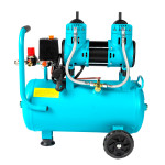 compresor detoolz 24l fara ulei, 1500 w, debit 154l/min, 8 bar, 2 prize de aer