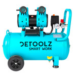 compresor detoolz 50l fara ulei, 1680 w, debit 214l/min, 8 bar, 2 prize de aer