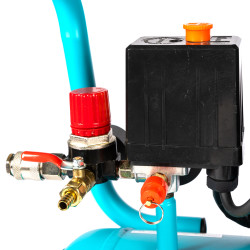 compresor detoolz 50l fara ulei, 1680 w, debit 214l/min, 8 bar, 2 prize de aer