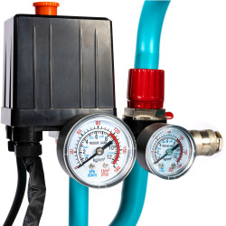 compresor detoolz 50l fara ulei, 1680 w, debit 214l/min, 8 bar, 2 prize de aer