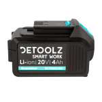 acumulator li-ion, detoolz, 20v, 4ah