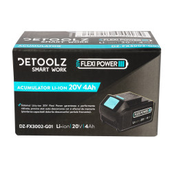 acumulator li-ion, detoolz, 20v, 4ah