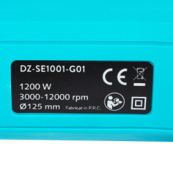 polizor unghiular detoolz, 1200w, 125mm diametru disc, cu variator de turatie