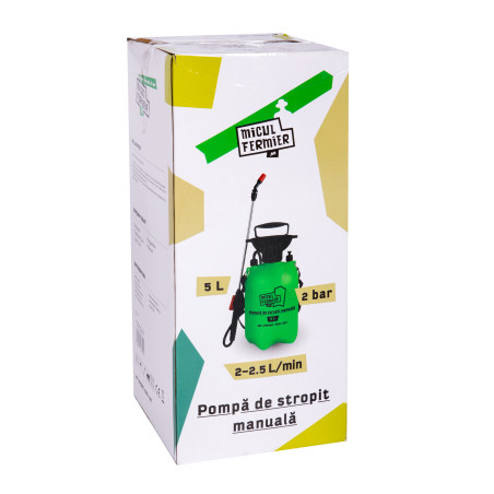 pompa de stropit manuala, micul fermier 5l