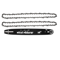 set lama+2 lanturi micul padurar, 14", pas 3/8, grosime 1.3mm, 50pinteni, 25dinti