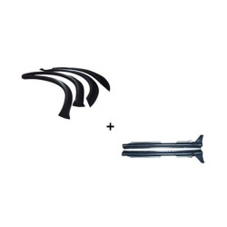 Marginile din plastic, pragurile, Aripi + praguri VW GOLF IV 1997 - 2004 plastic 5dver 4 + 2buc -1, dioda.ro