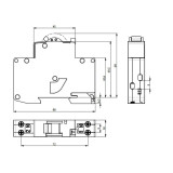 diferential rcbo kzs-1m-uni 1p+n a c25/0.03 002176036