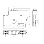 diferential rcbo kzs-1m-uni 1p+n a c25/0.03 002176036
