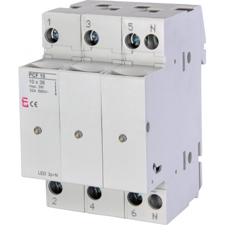 siguranta pcf 10 3p+n led 002550015
