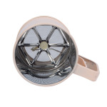 sita de faina - maner cu arc - culoare piersica - 15,5 x 10 x 13,2 cm