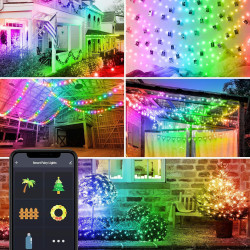 sir de lumini inteligente - usb - 33 led rgb - 5 m - bluetooth