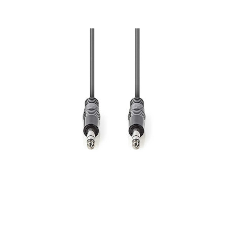 cablu audio stereo 6.35 mm tata - 6.35 mm tata 1.5m gri nedis