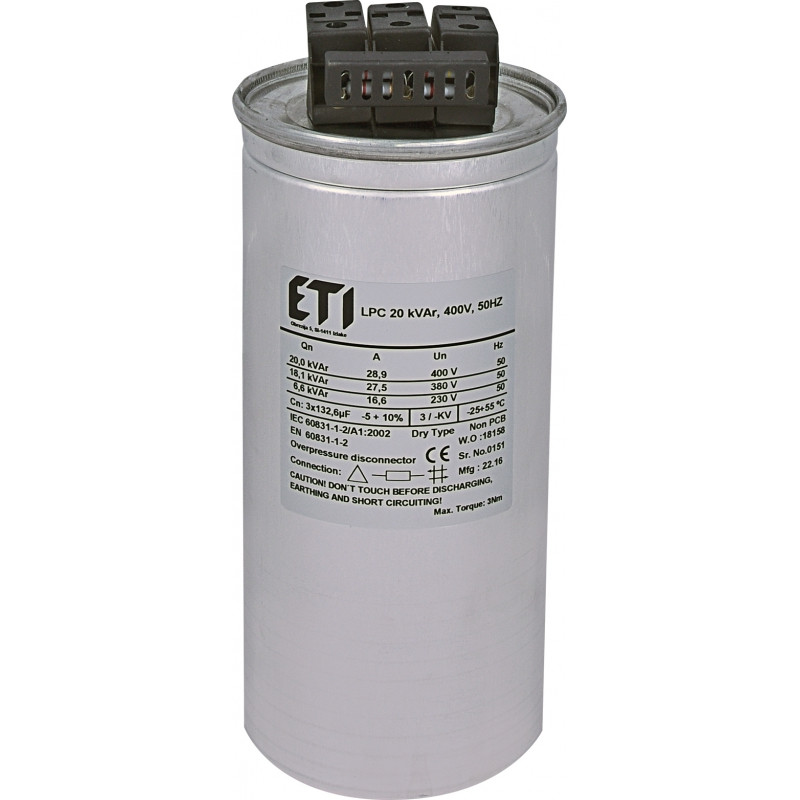 condensator lpc 20 kvar, 400v, 50hz 004656753