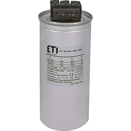 condensator lpc 20 kvar, 400v, 50hz 004656753