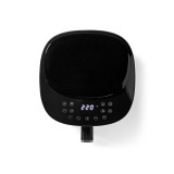 friteuza cu aer cald nedis, 4.2l, temporizator 240min, 6 programe presetate, negru