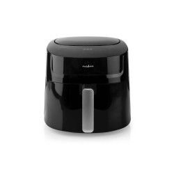 friteuza cu aer cald nedis, 7.2l, temporizator 240min, 8 programe presetate, negru
