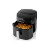 friteuza cu aer cald nedis, 7.2l, temporizator 240min, 8 programe presetate, negru