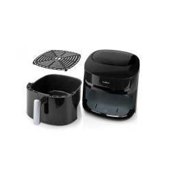 friteuza cu aer cald nedis, 7.2l, temporizator 240min, 8 programe presetate, negru