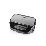 sandwich maker, grill, waffle, 900 w, placi antiaderente 28 x 15 cm, otel inoxidabil/plastic, nedis