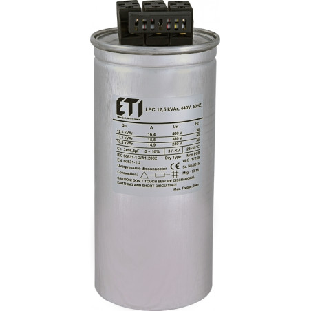 condensator lpc 12,5 kvar, 440v, 50hz 004656761