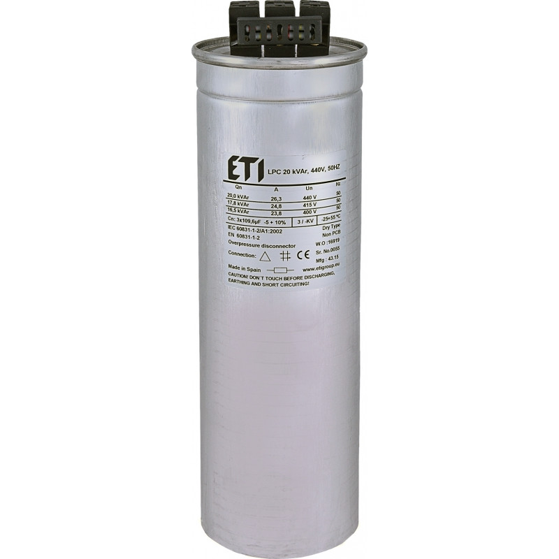 condensator lpc 20 kvar, 440v, 50hz 004656763