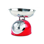 cantar de bucatarie mecanic cu bol g3ferrari aska, 5kg, rosu