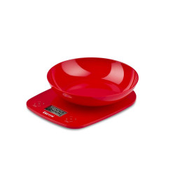 cantar de bucatarie cu bol girmi ps01, 5kg, rosu