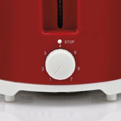 prajitor de paine girmi tp10, 750w, 7 niveluri de rumenire, rosu