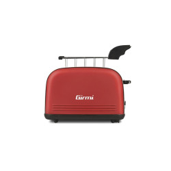 prajitor de paine toaster girmi tp57, 850w, 8 niveluri de rumenire, inox/rosu