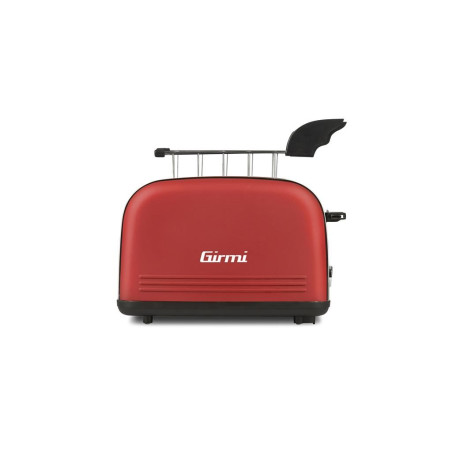 prajitor de paine toaster girmi tp57, 850w, 8 niveluri de rumenire, inox/rosu