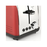 prajitor de paine toaster girmi tp57, 850w, 8 niveluri de rumenire, inox/rosu