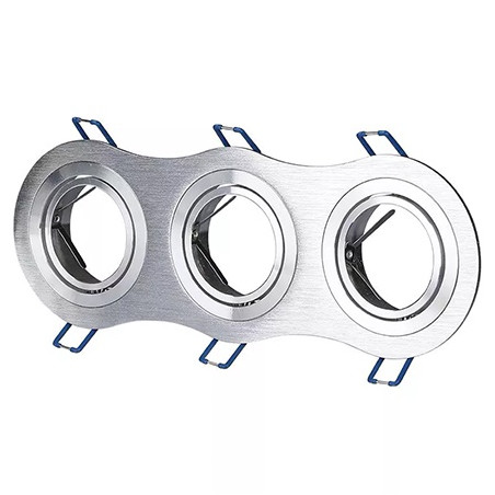 corp spot 3xgu10 aluminiu unghi reglabil