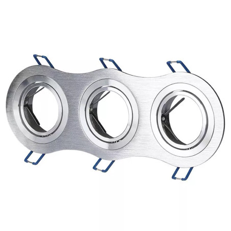 corp spot 3xgu10 aluminiu unghi reglabil
