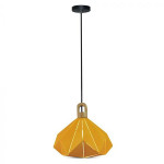 pendul tavan soclu e27 32cm x 27cm - galben pendul tavan soclu e27 32cm x 27cm - galben