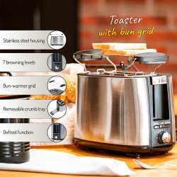 toaster 7 niveluri de rumenire 900w ad 3214 adler