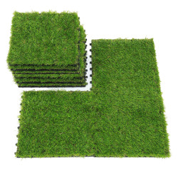 pardoseala din iarba artificiala - 30 x 30 cm - 11 buc/pachet