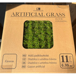 pardoseala din iarba artificiala - 30 x 30 cm - 11 buc/pachet