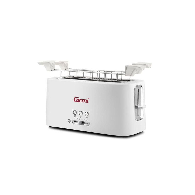 prajitor de paine toaster girmi tp91, 1630w, 6 niveluri de rumenire, alb