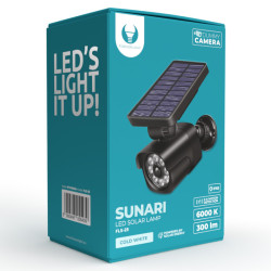 camera falsa cu senzor de miscare led 4w incarcare solara