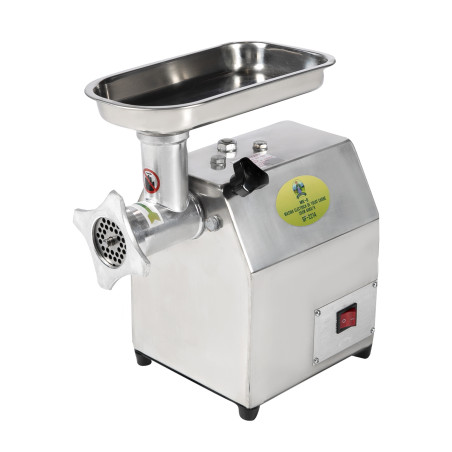masina tocat carne micul fermier 350w, capacitate 60kg/h, inox, 2 site incluse