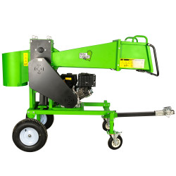 tocator crengi micul fermier, motor benzina 18cp, diametru maxim de taiere o120mm, cu carlig de remorcare, pentru brichete