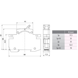 comutator cu siguranta vl d01 16a 3p+n 002261023