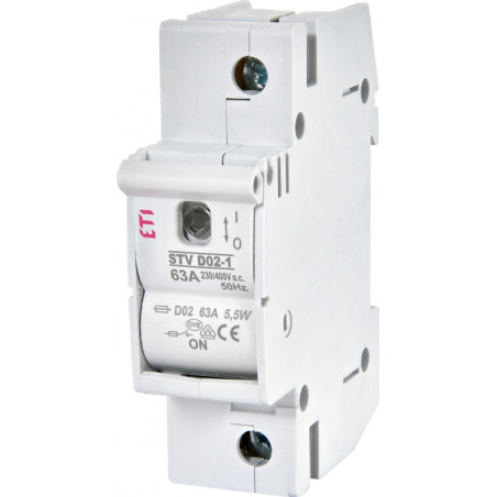 comutator cu siguranta stv d02 63a 1p 002271001