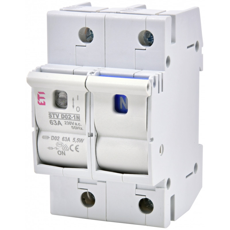 comutator cu siguranta stv d02 63a 1p+n 002271002