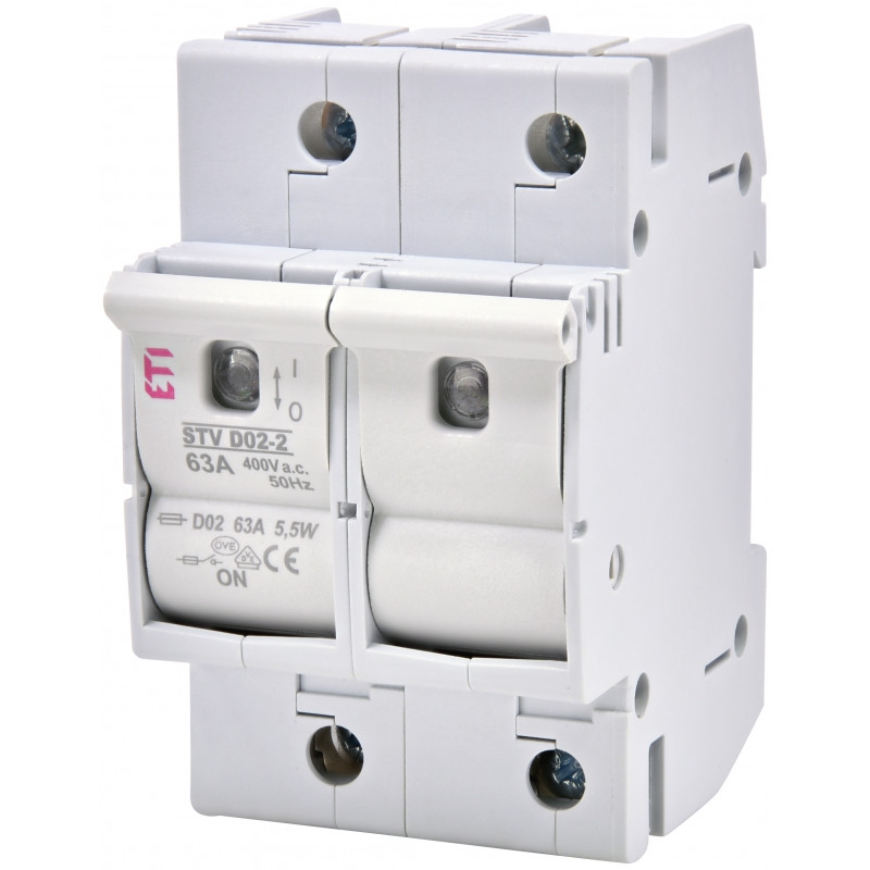 comutator cu siguranta stv d02 63a 2p 002271003